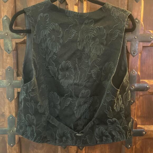 Vintage 80s Boho Vest M-Large - Picture 3 of 5